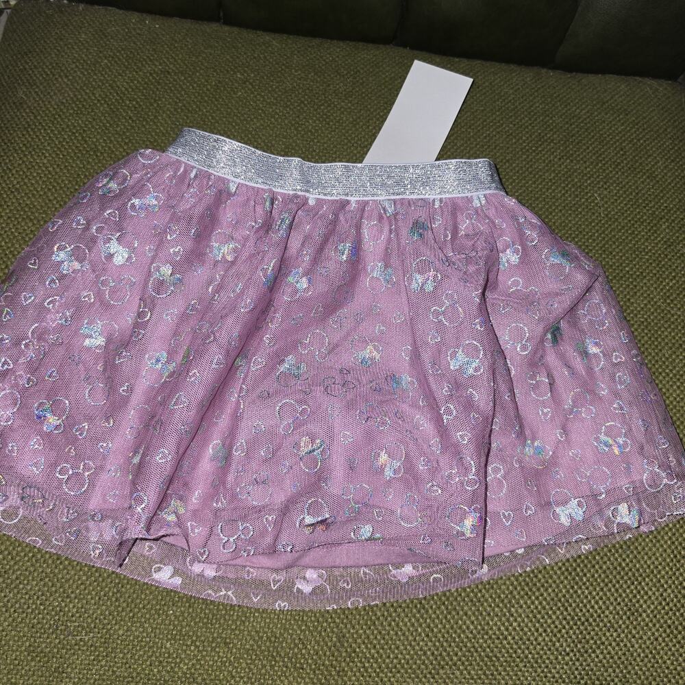 Disney Jumping Beans Minnie Ears Tutu Pink Silver 18M NWT